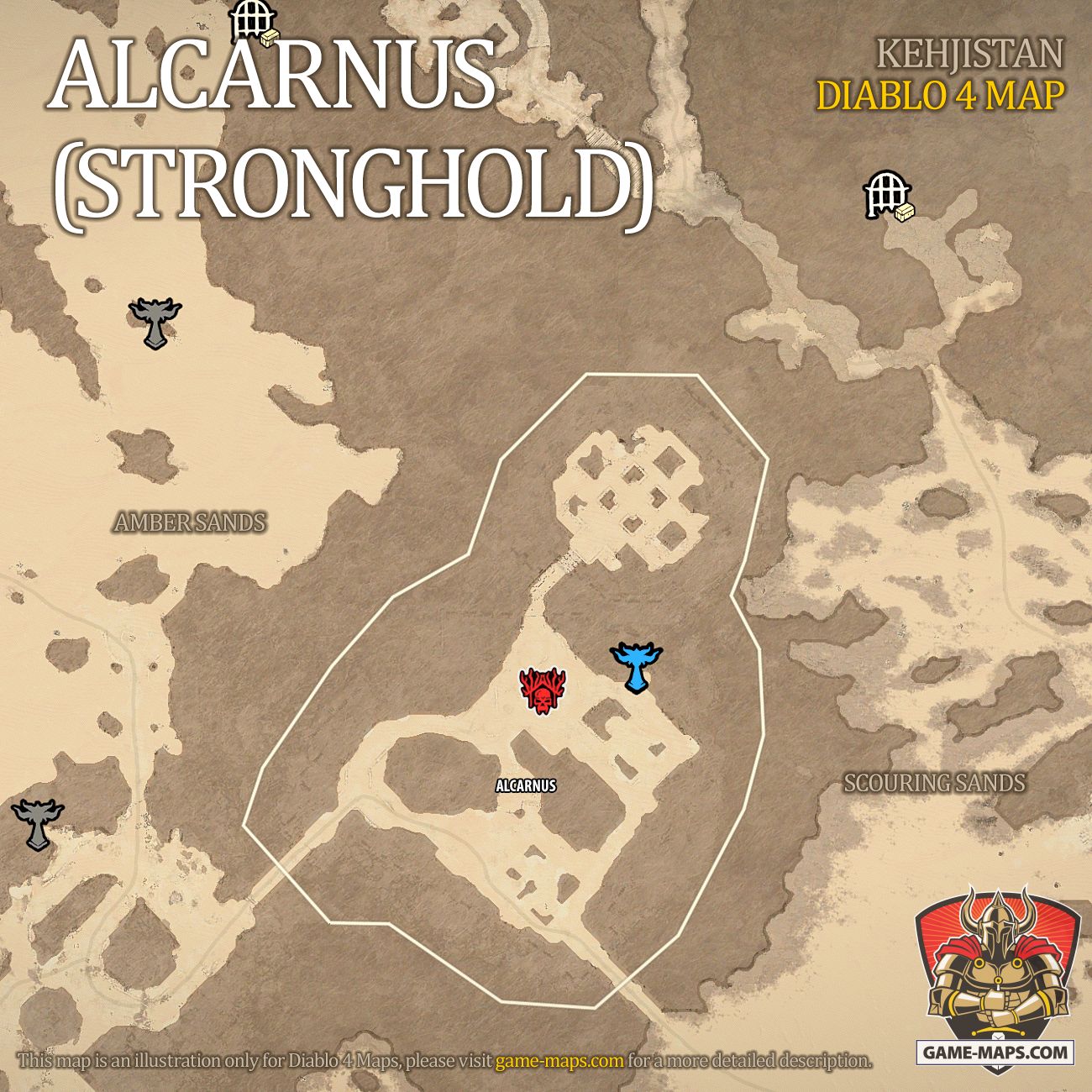 Alcarnus Map (Stronghold) Diablo 4