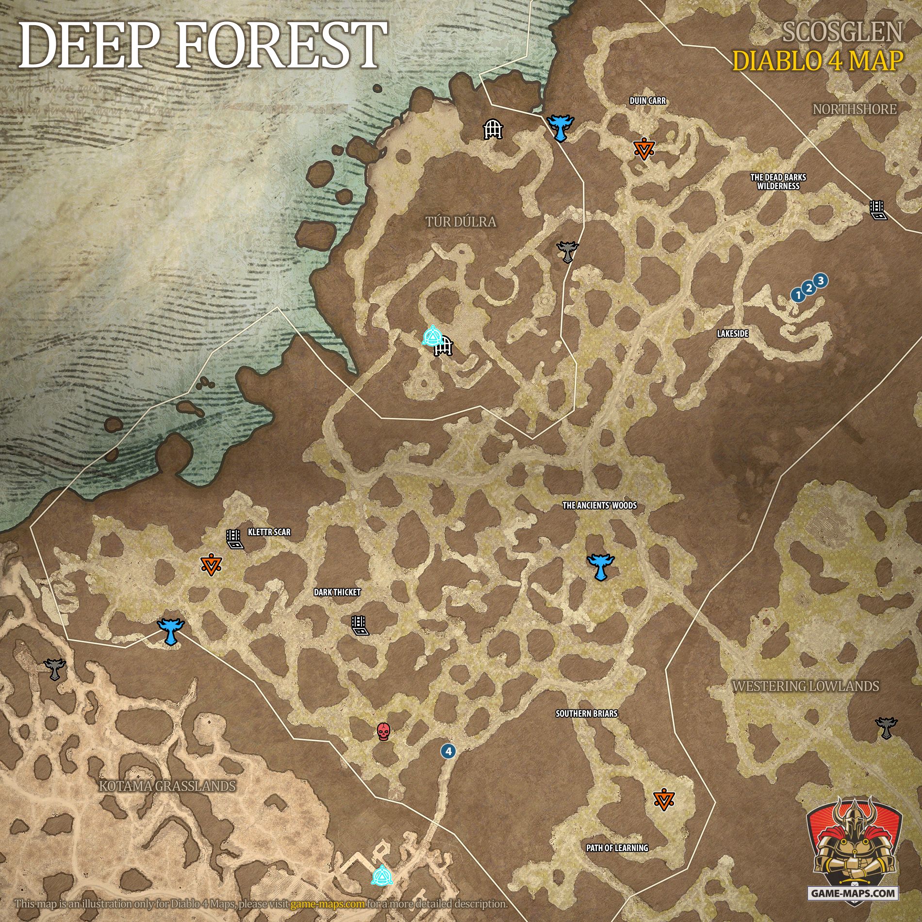 Deep Forest Map Diablo 4