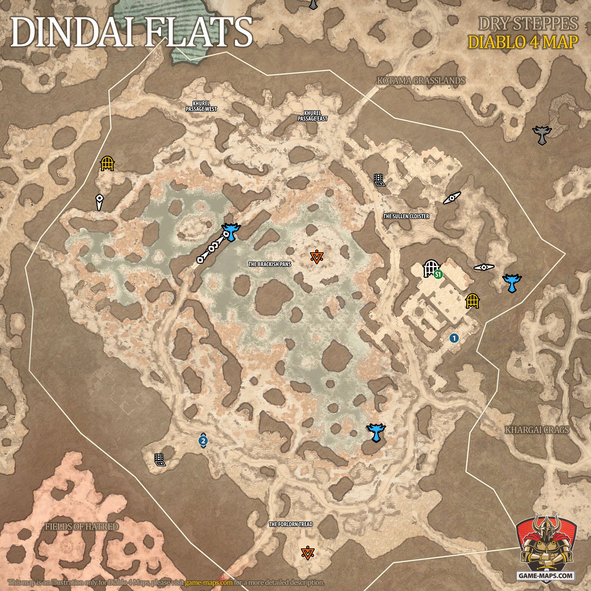 Dindai Flats Map Diablo 4
