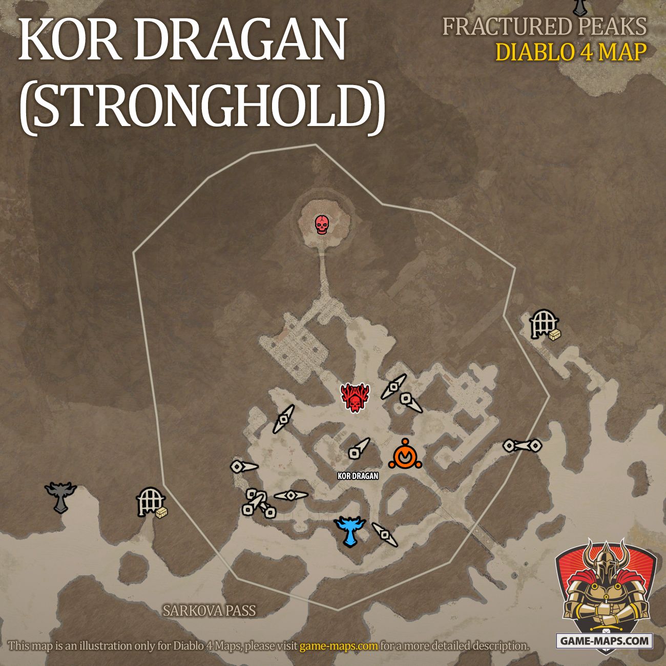 Kor Dragan Map (Stronghold) Diablo 4