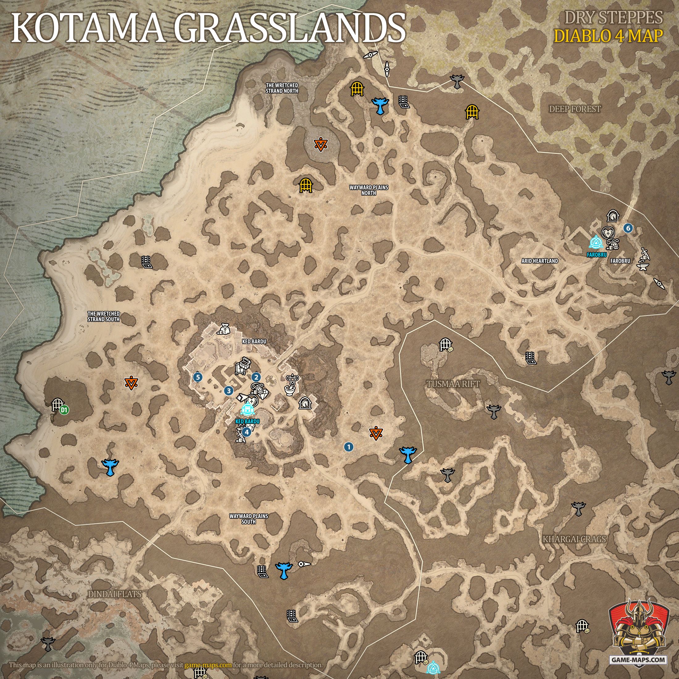 Kotama Grasslands Map Diablo 4
