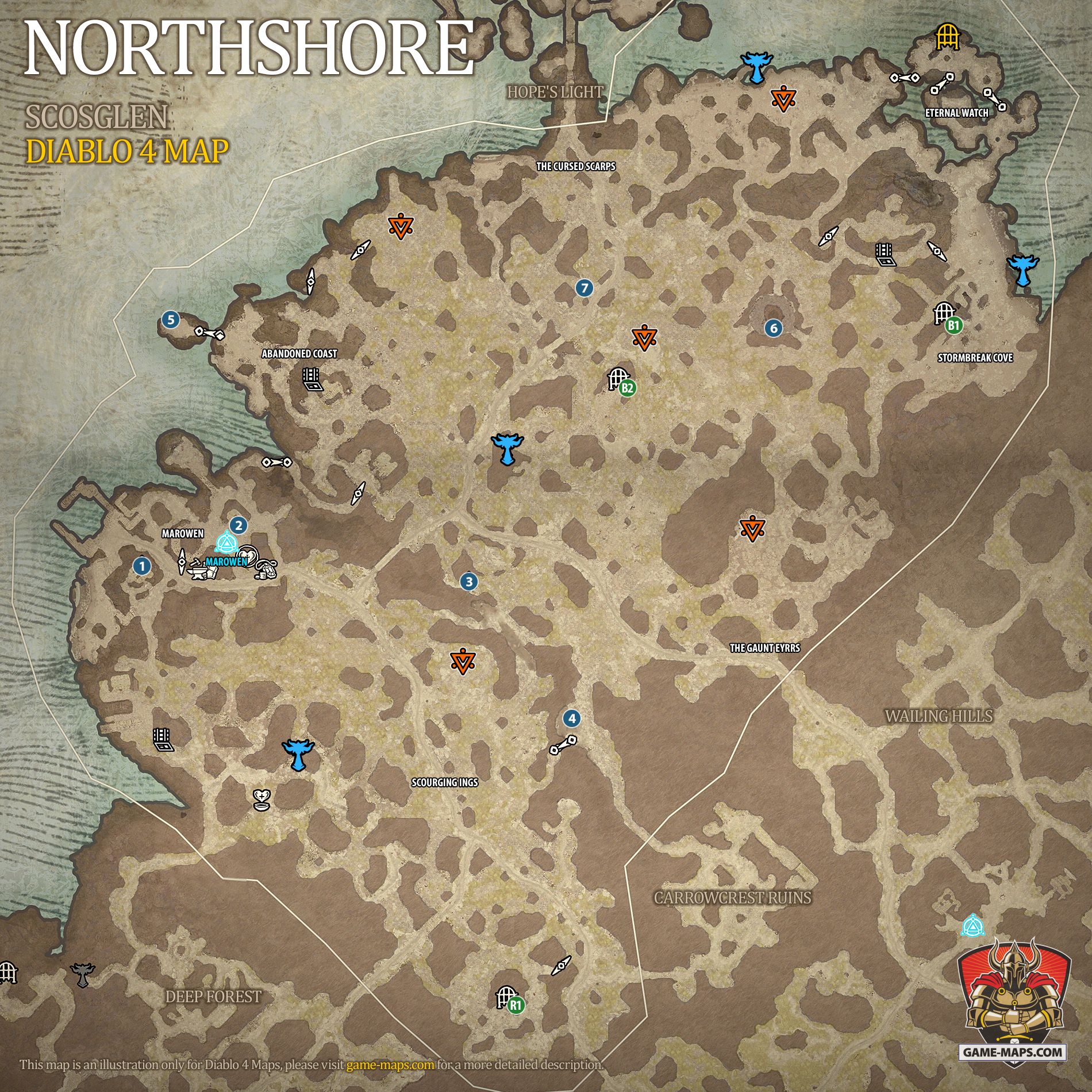 Northshore Map Diablo 4