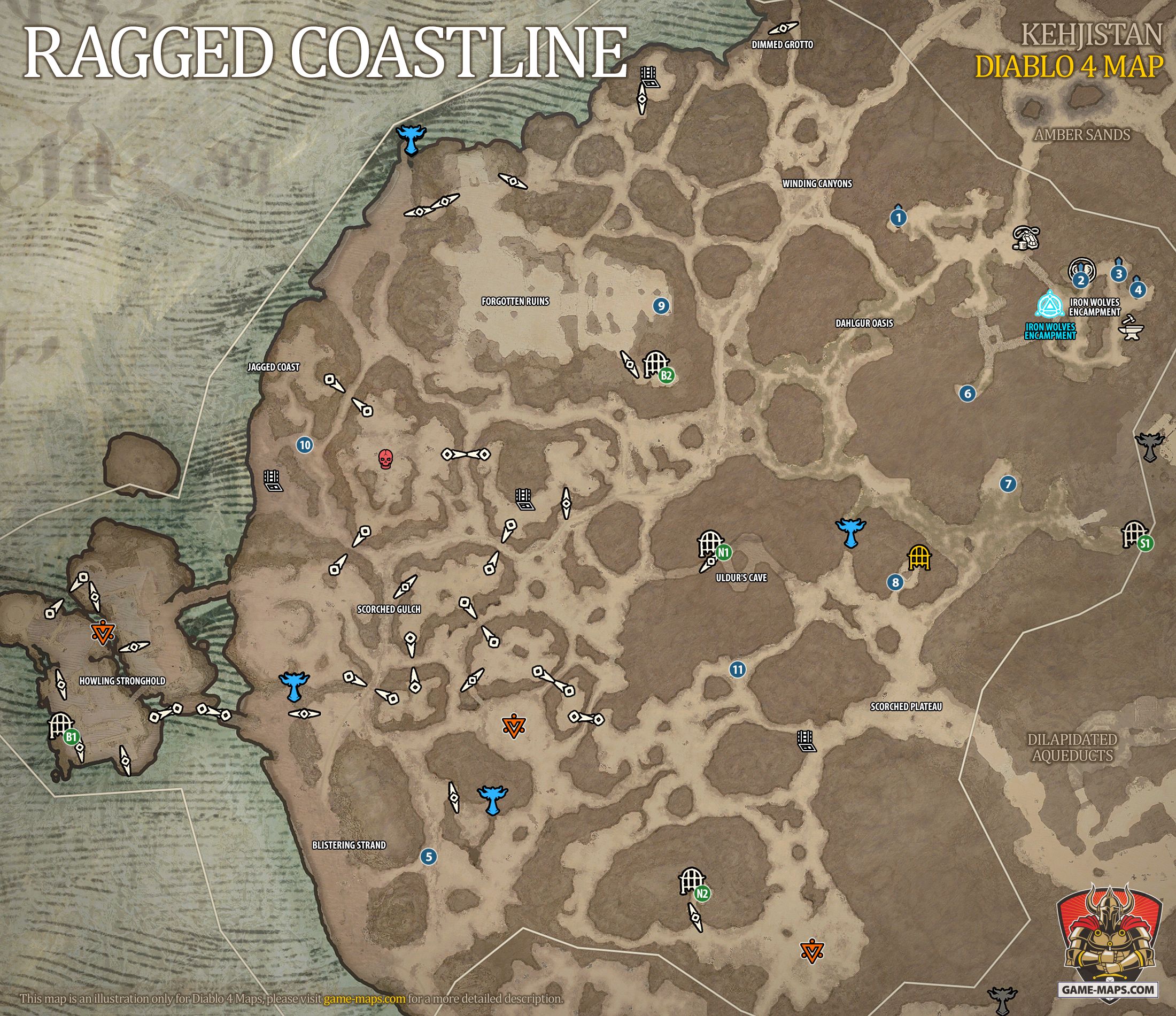 Ragged Coastline Map Diablo 4
