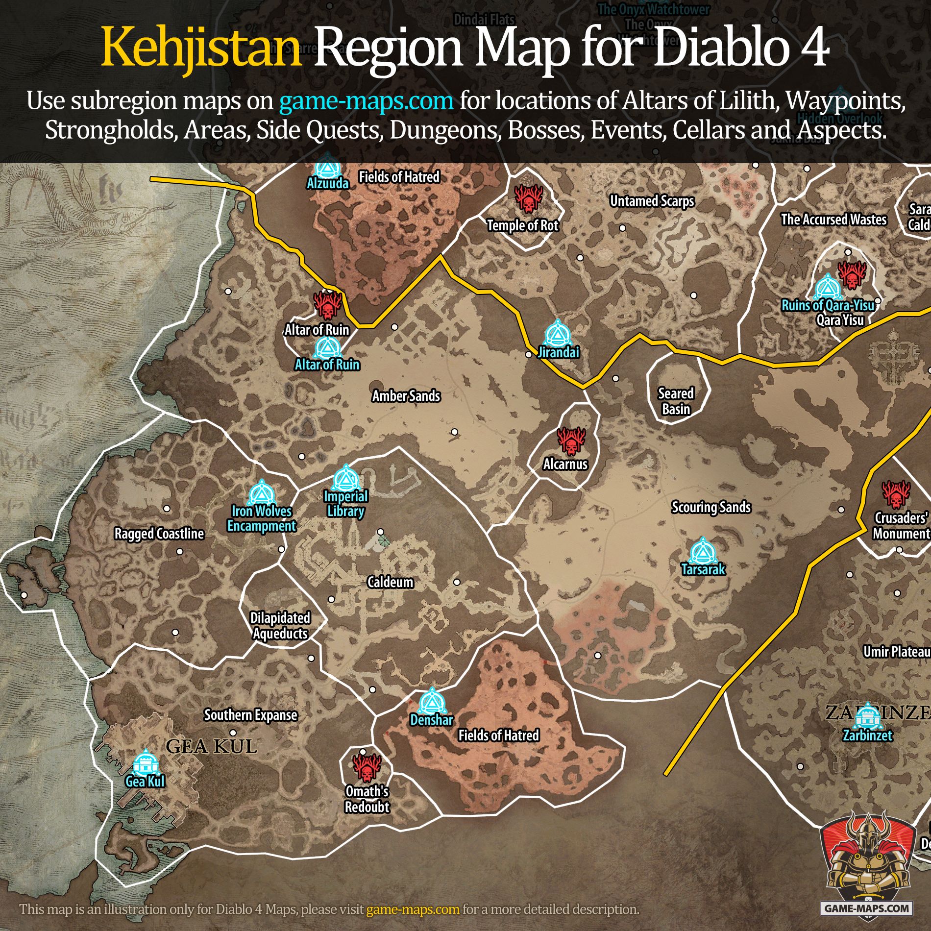 Kehjistan Region Map Diablo 4