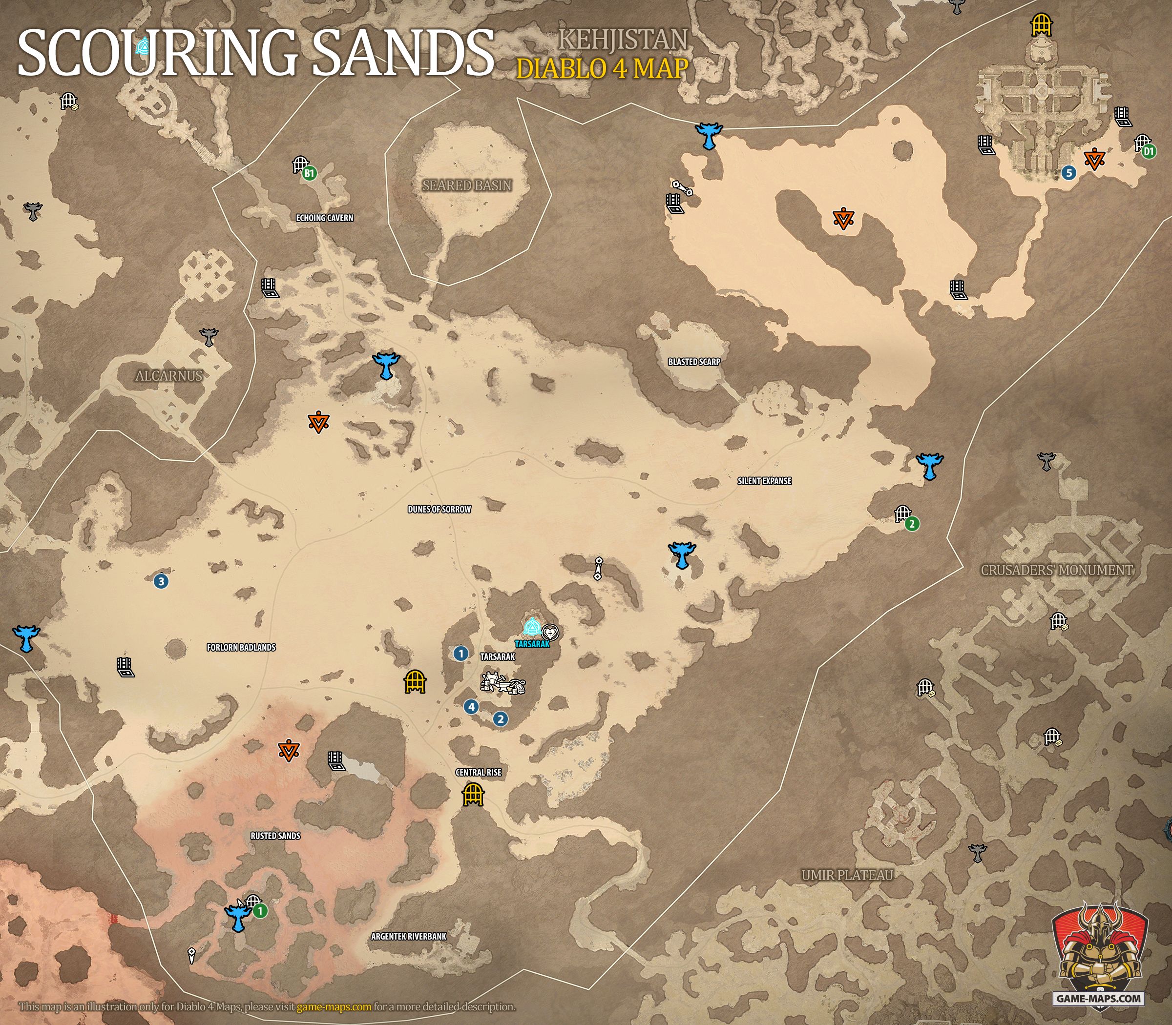 Scouring Sands Map Diablo 4