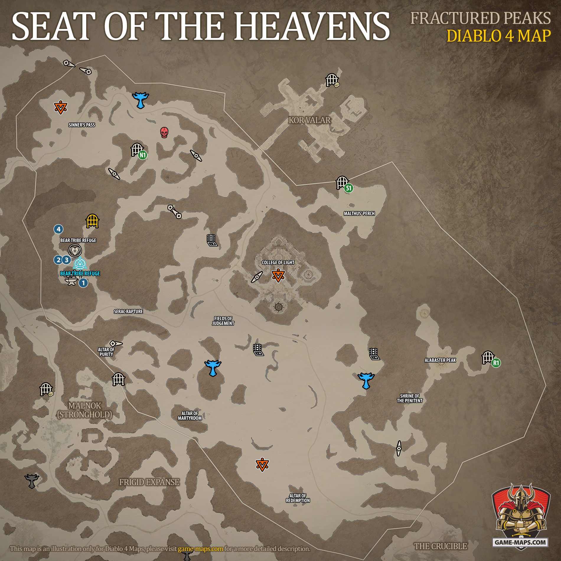 Seat of The Heavens Map Diablo 4