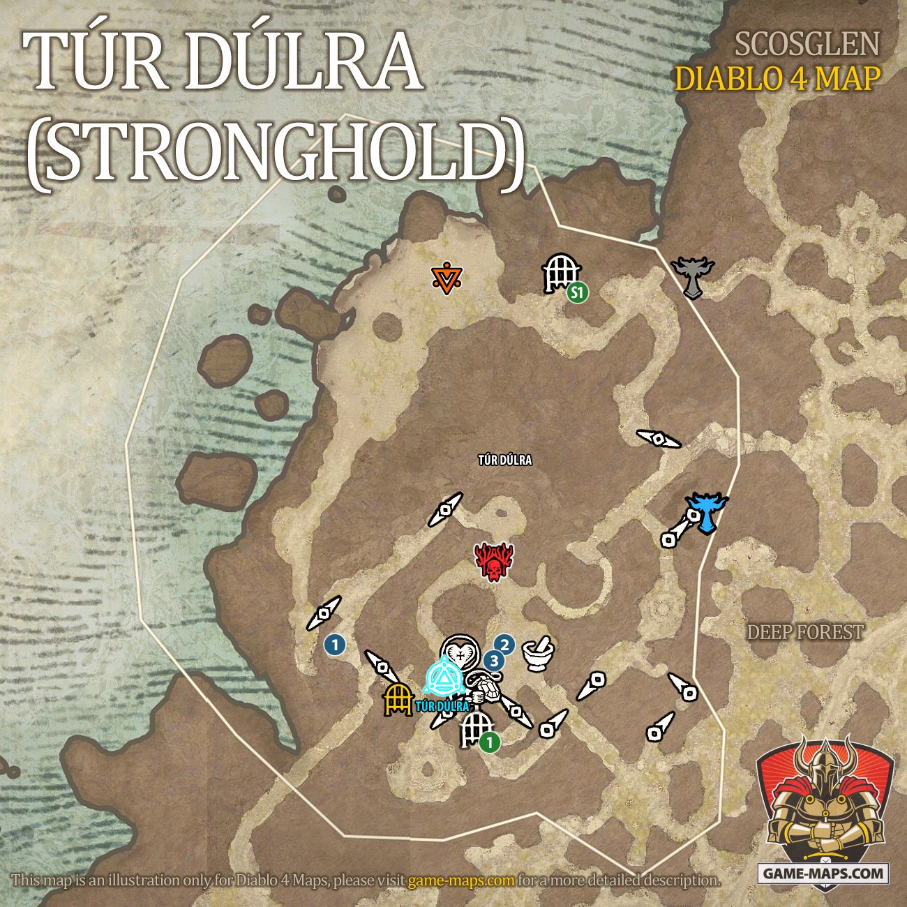 Túr Dúlra Map (Stronghold) Diablo 4