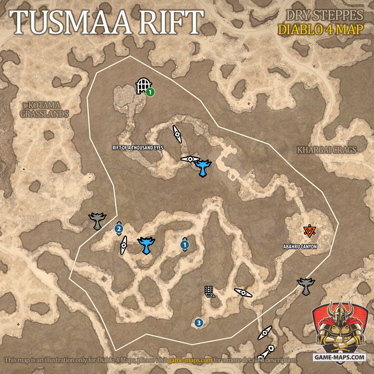 Tusmaa Rift Map Diablo 4