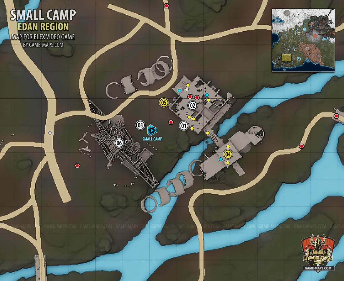 ELEX Small Camp Map | Edan | game-maps.com