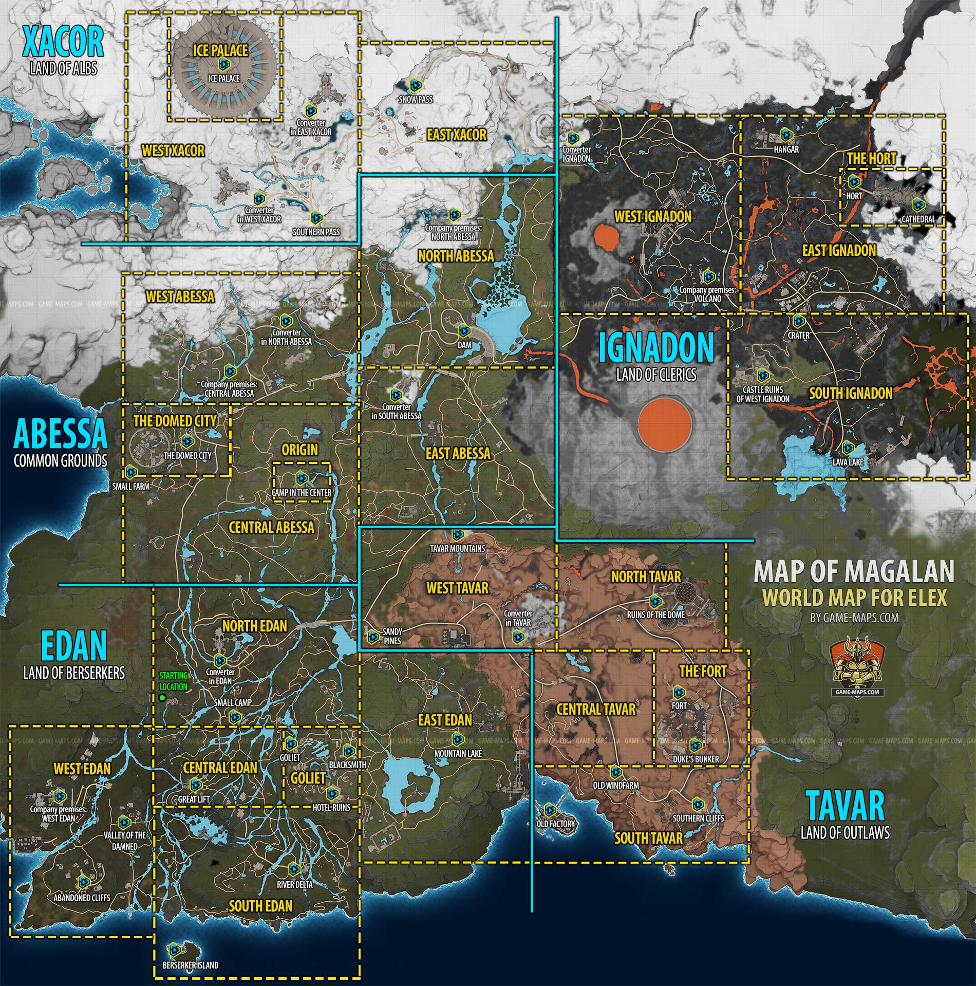 The Map of the game