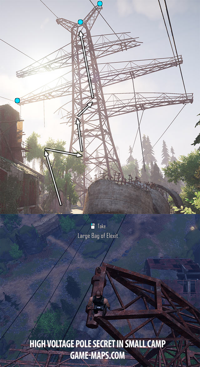 High Voltage Pole Secret in Small Camp | ELEX