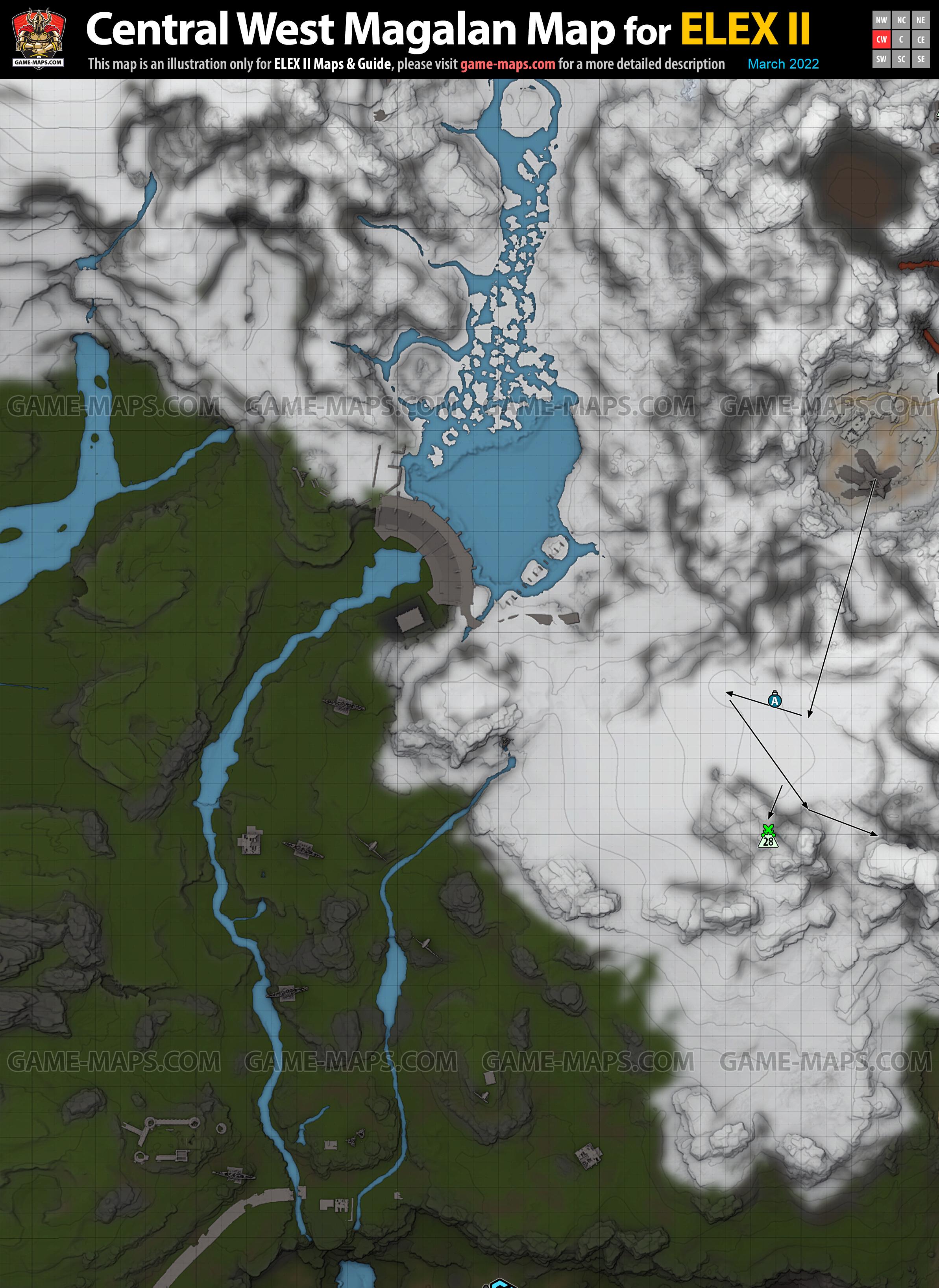 Central West Magalan Map for ELEX II (4/9)