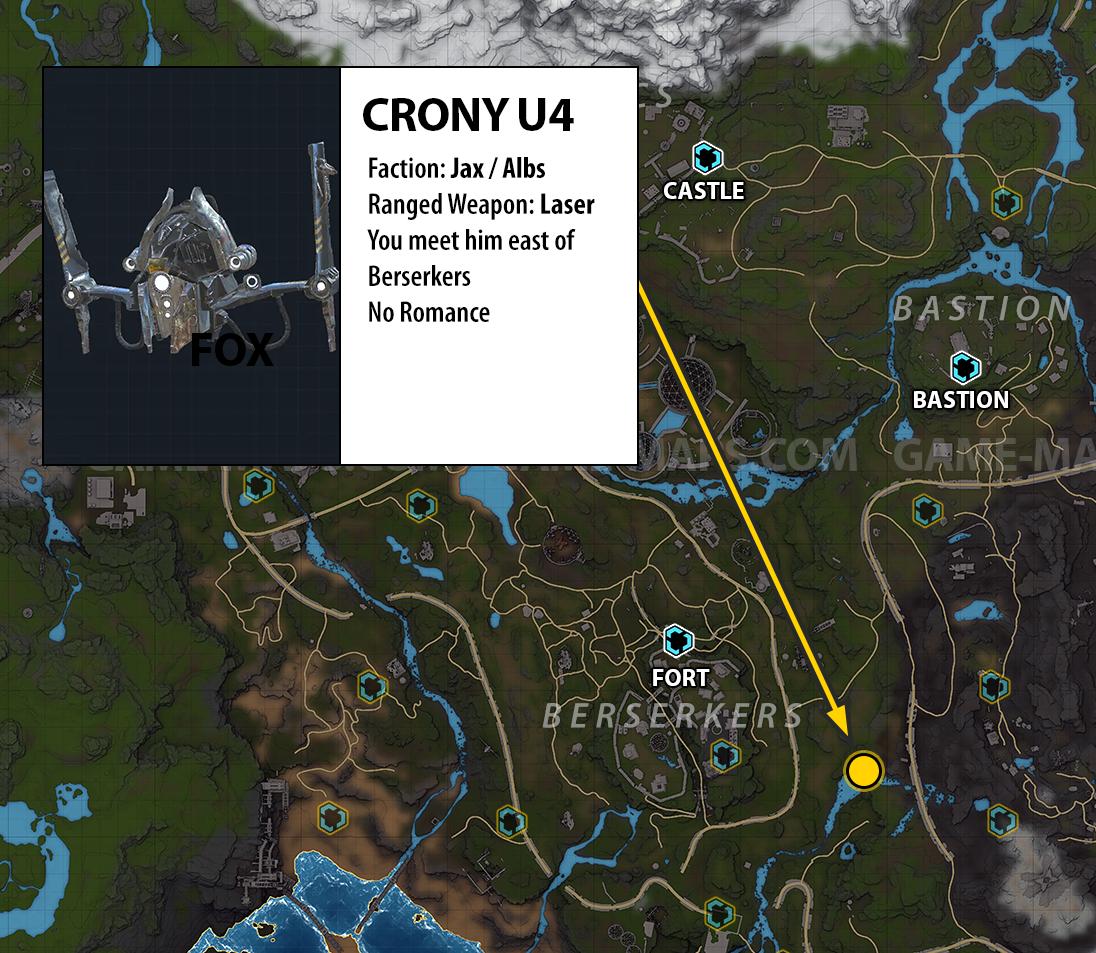 Location of Crony U4 Companion in ELEX 2.