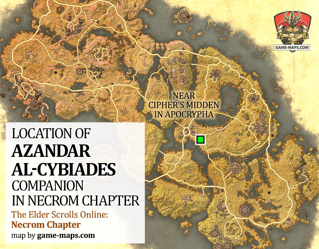 Location of Azandar Al-Cybiades Companion in Necrom Chapter for The Elder Scrolls Online (ESO) - The Elder Scrolls Online (ESO)