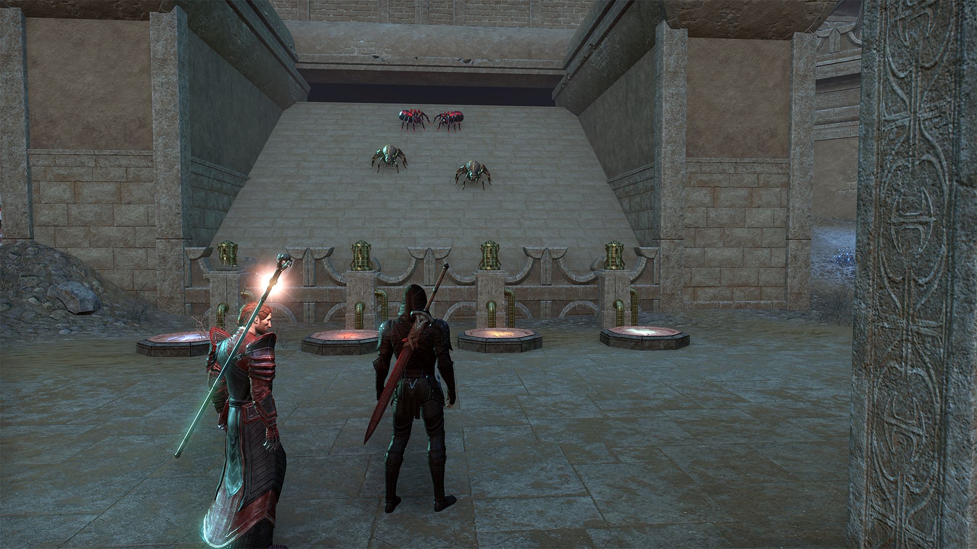 Arachnid Invasion Environmental Puzzle in Skittering Precinct - Night Market - The Elder Scrolls Online (ESO)