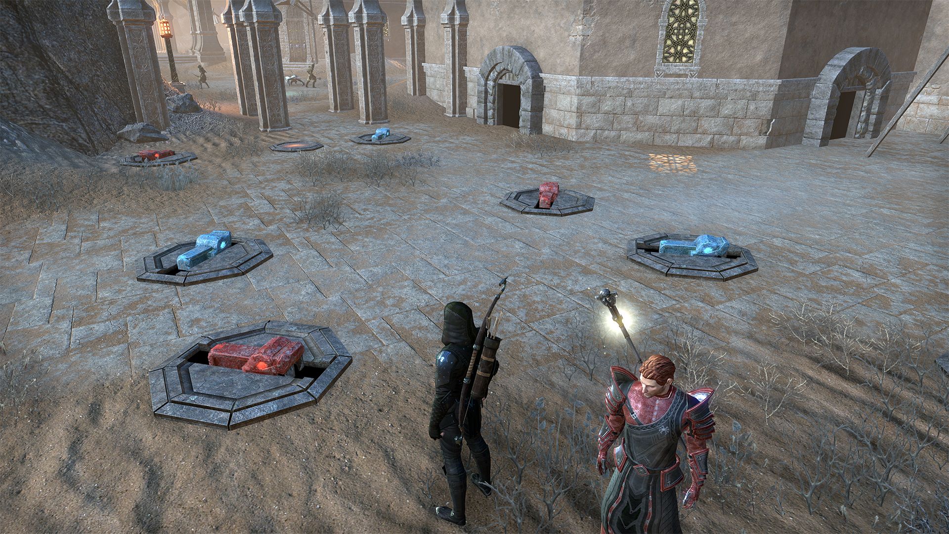 Boulder Dash Environmental Puzzle in The Parch - Night Market - The Elder Scrolls Online (ESO)