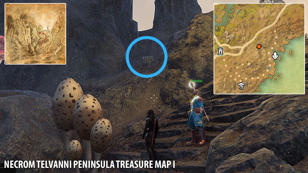 Necrom Telvanni Peninsula Treasure Map I - The Elder Scrolls Online (ESO)