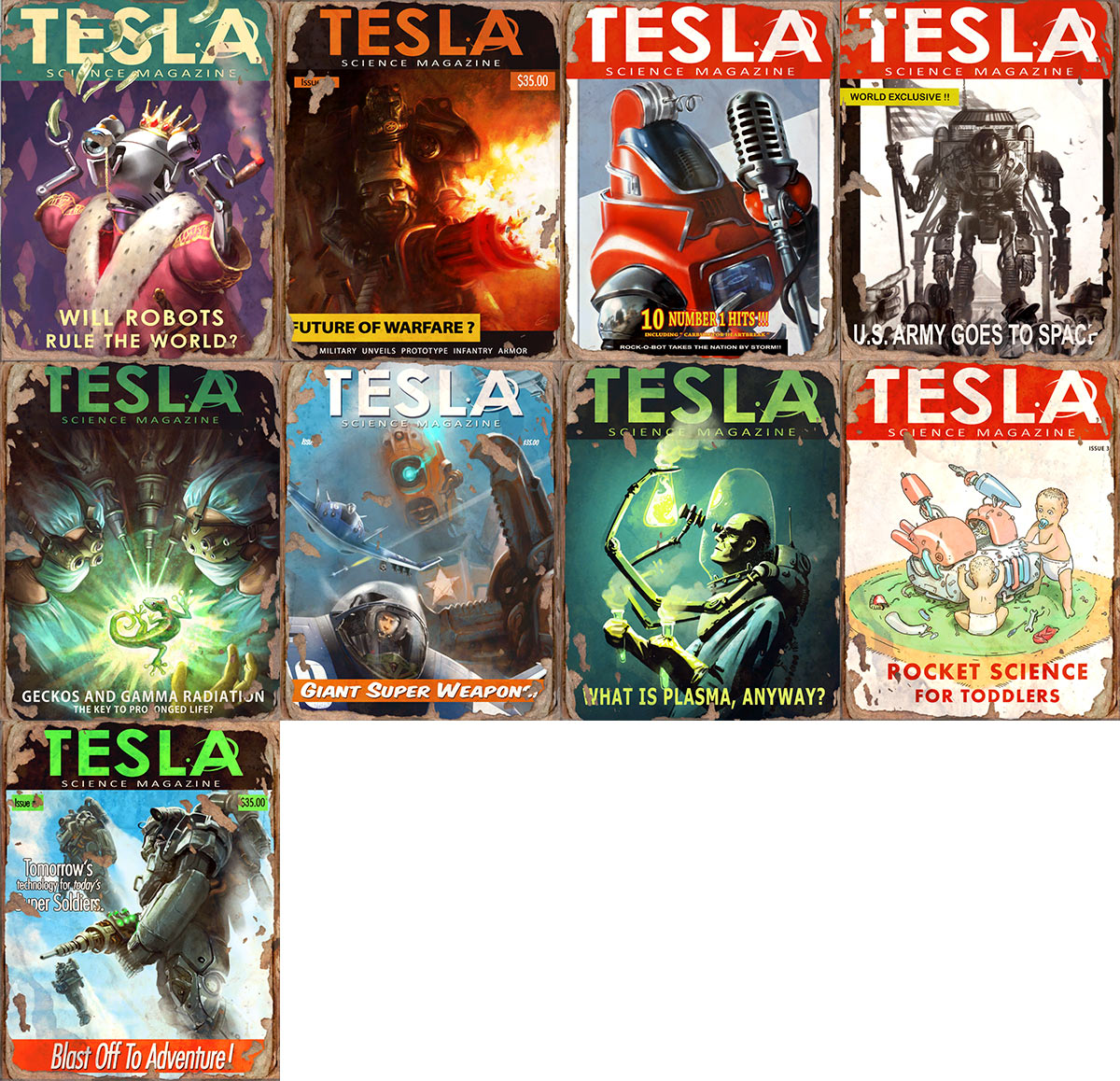 Fallout 76 - Tesla Science Magazines in Fallout 76