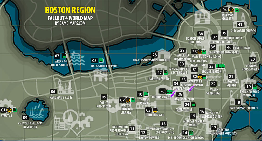 Boston Region Map Fallout 4