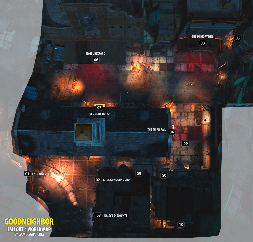 Goodneighbor Location Map Fallout 4 Game Maps Com