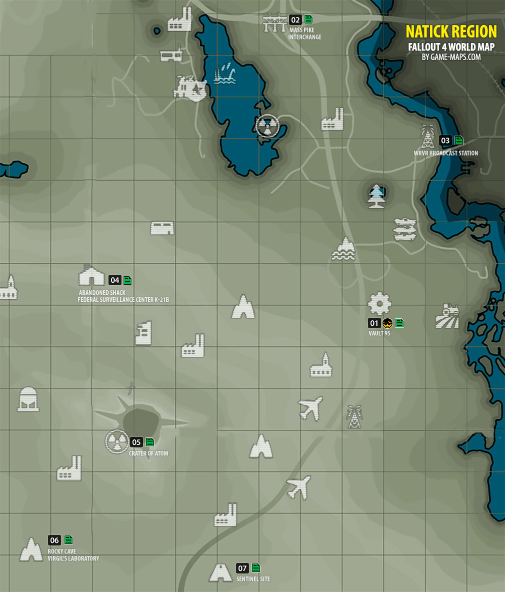 Natick Region Map Fallout 4