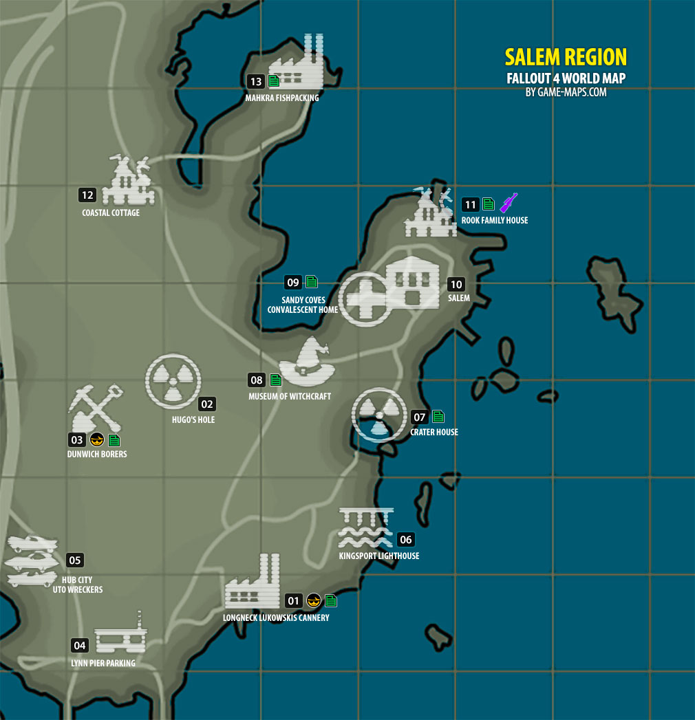 Salem Region Map Fallout 4