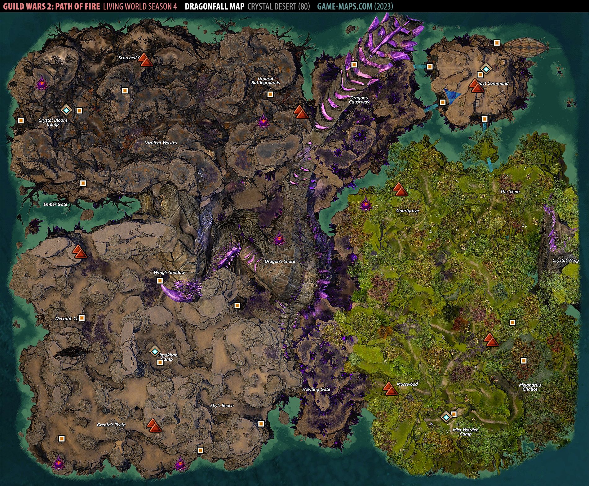Dragonfall Map Guild Wars 2