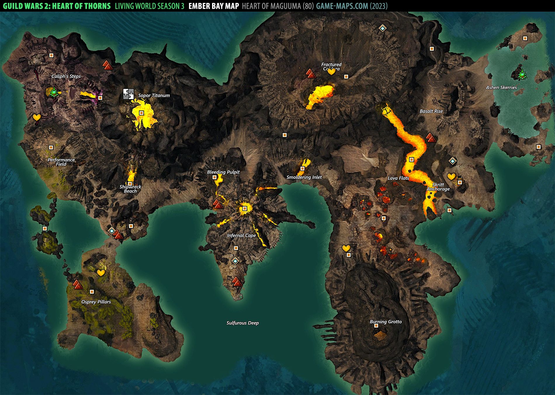 Ember Bay Map Guild Wars 2