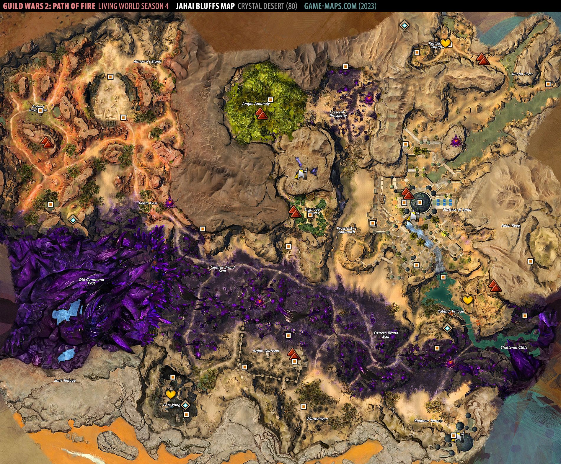 Jahai Bluffs Map Guild Wars 2