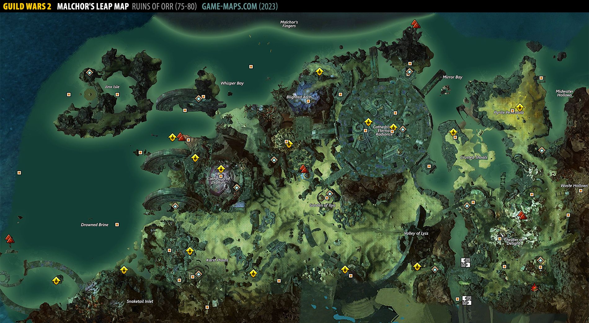 Malchors Leap Map - Guild Wars 2