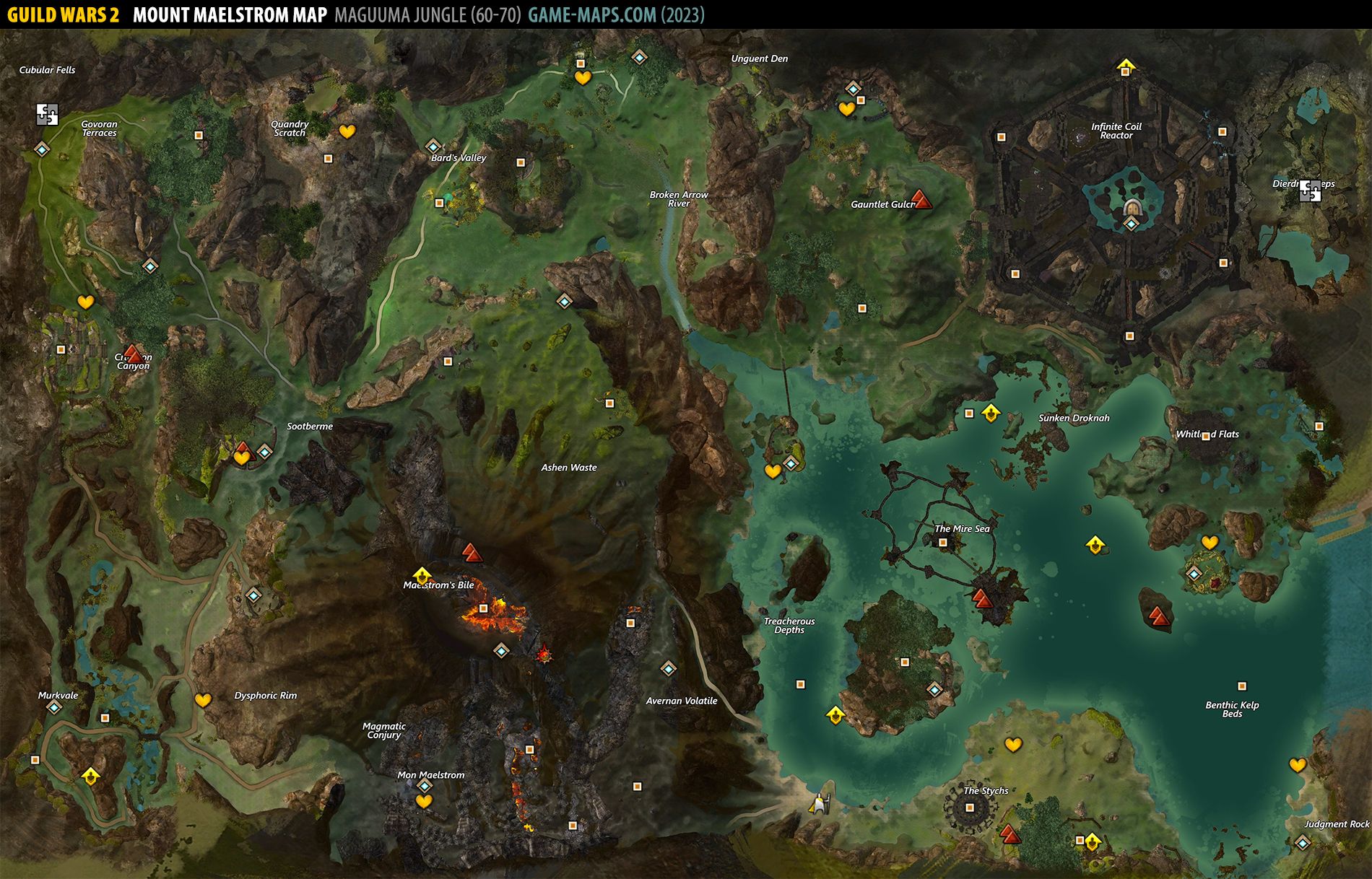 Mount Maelstrom Map - Guild Wars 2
