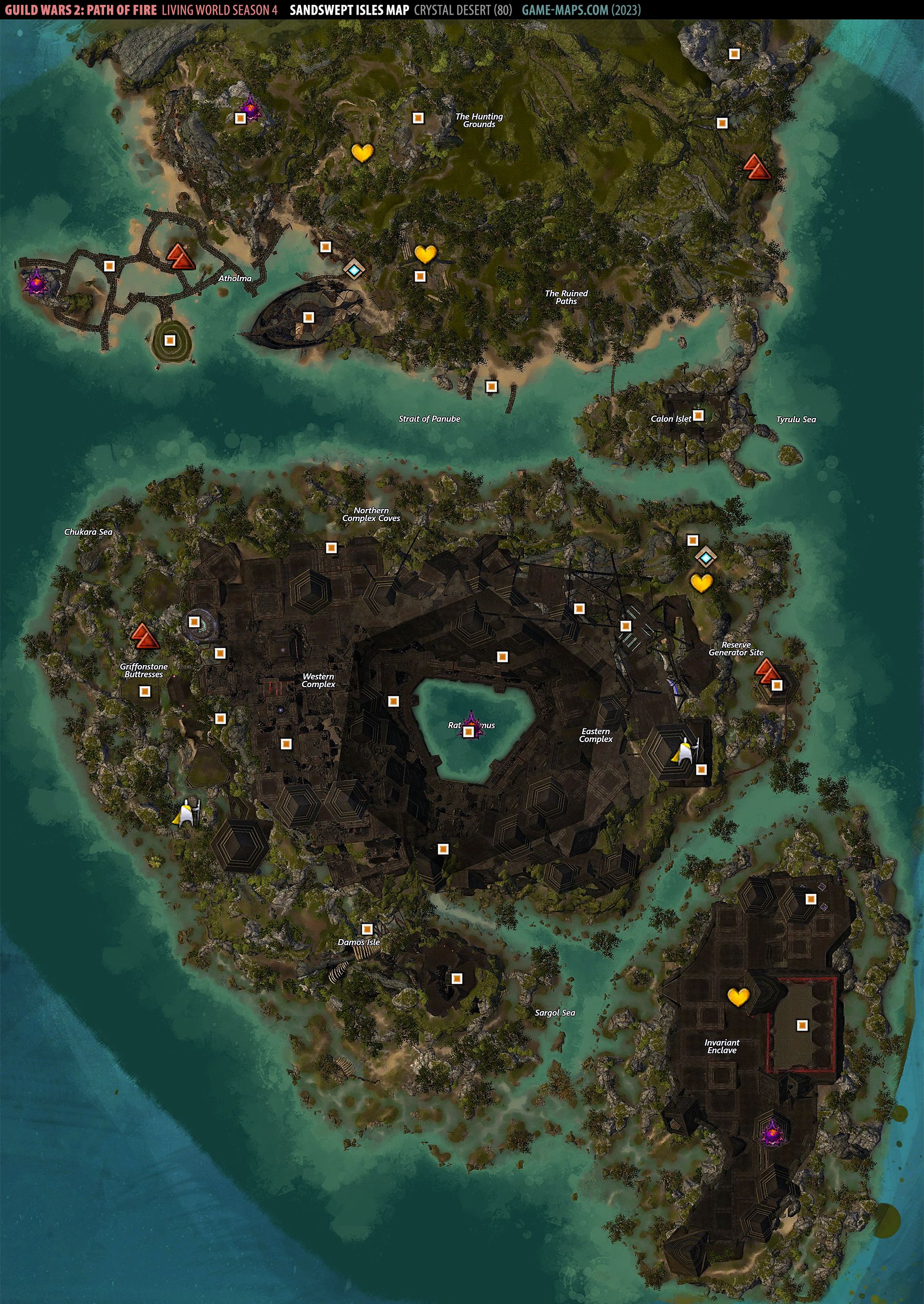 Sandswept Isles Map Guild Wars 2