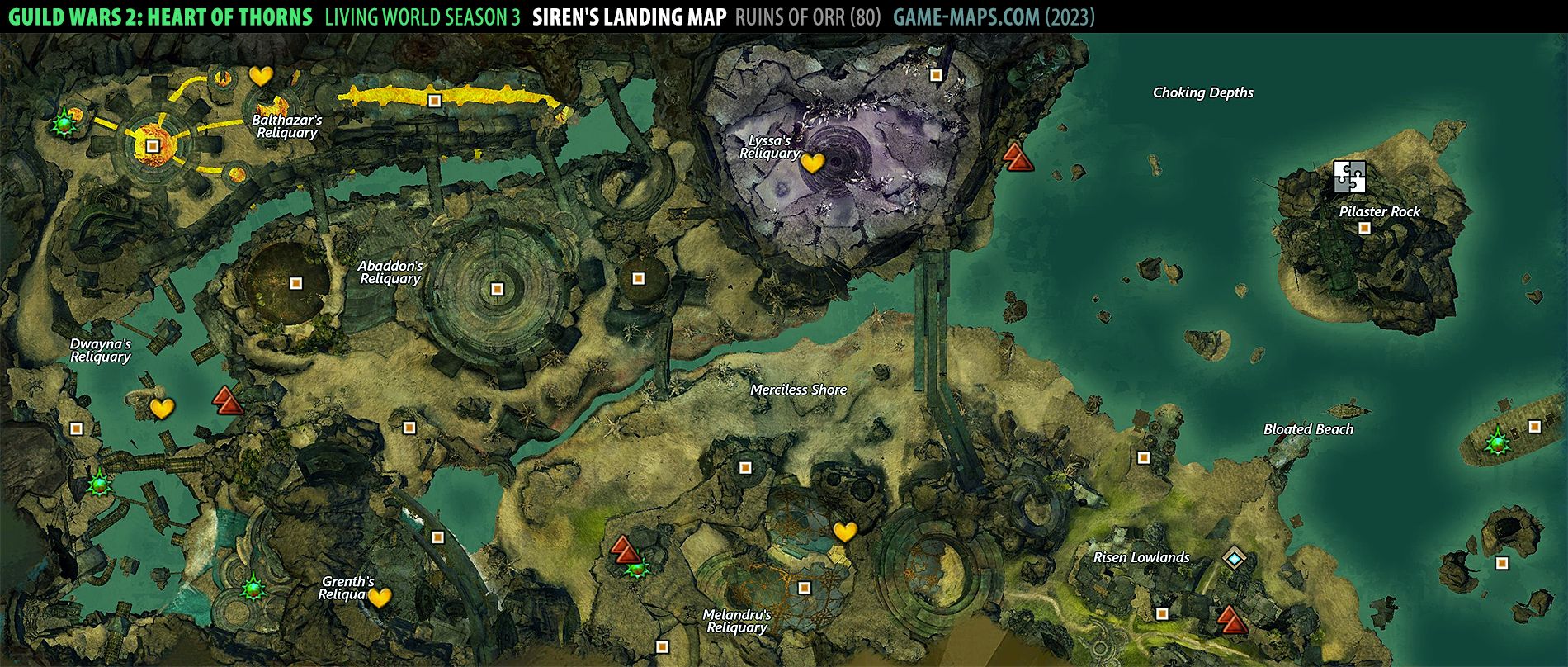 Siren's Landing Map Guild Wars 2