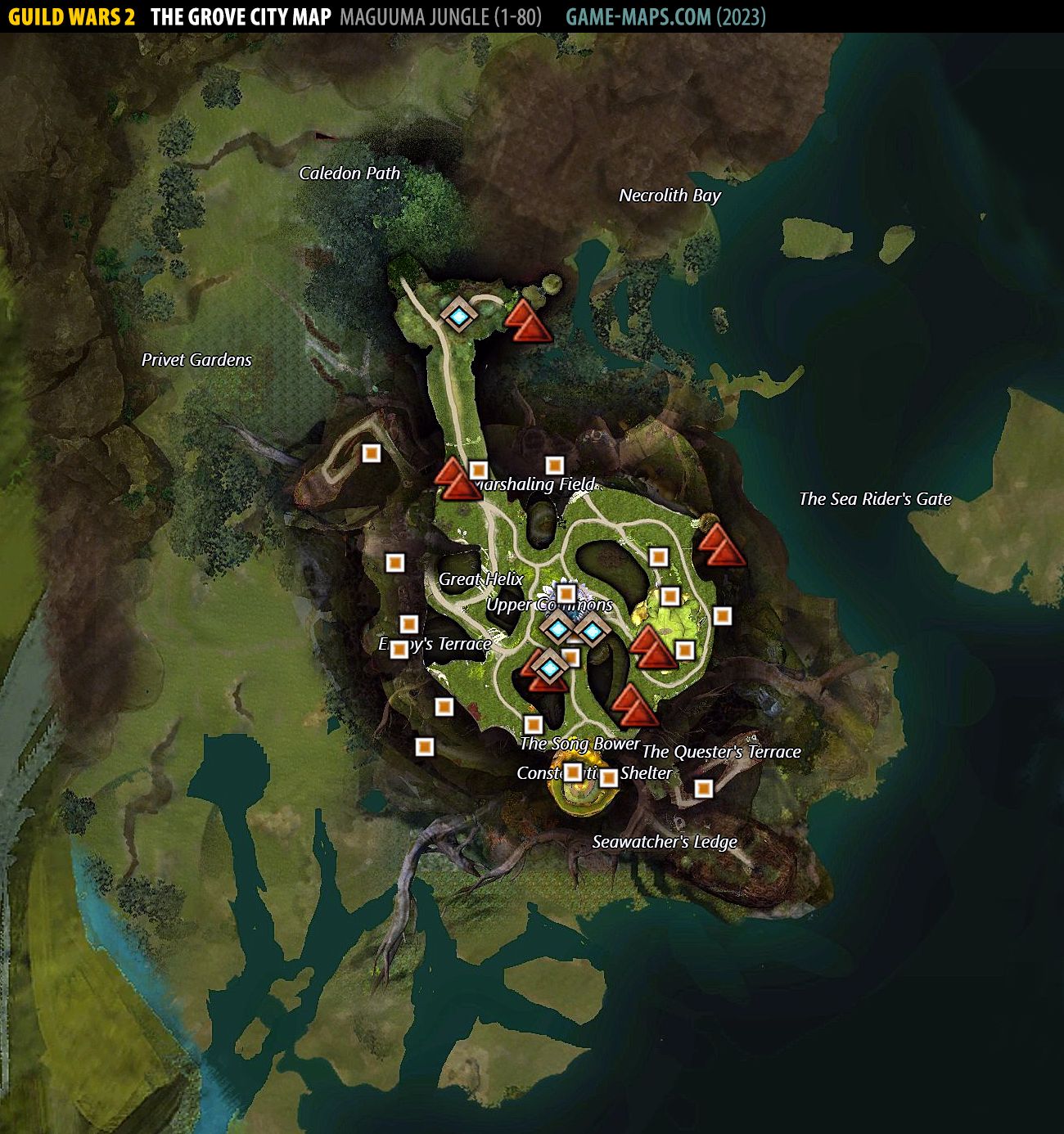 The Grove City Map Guild Wars 2