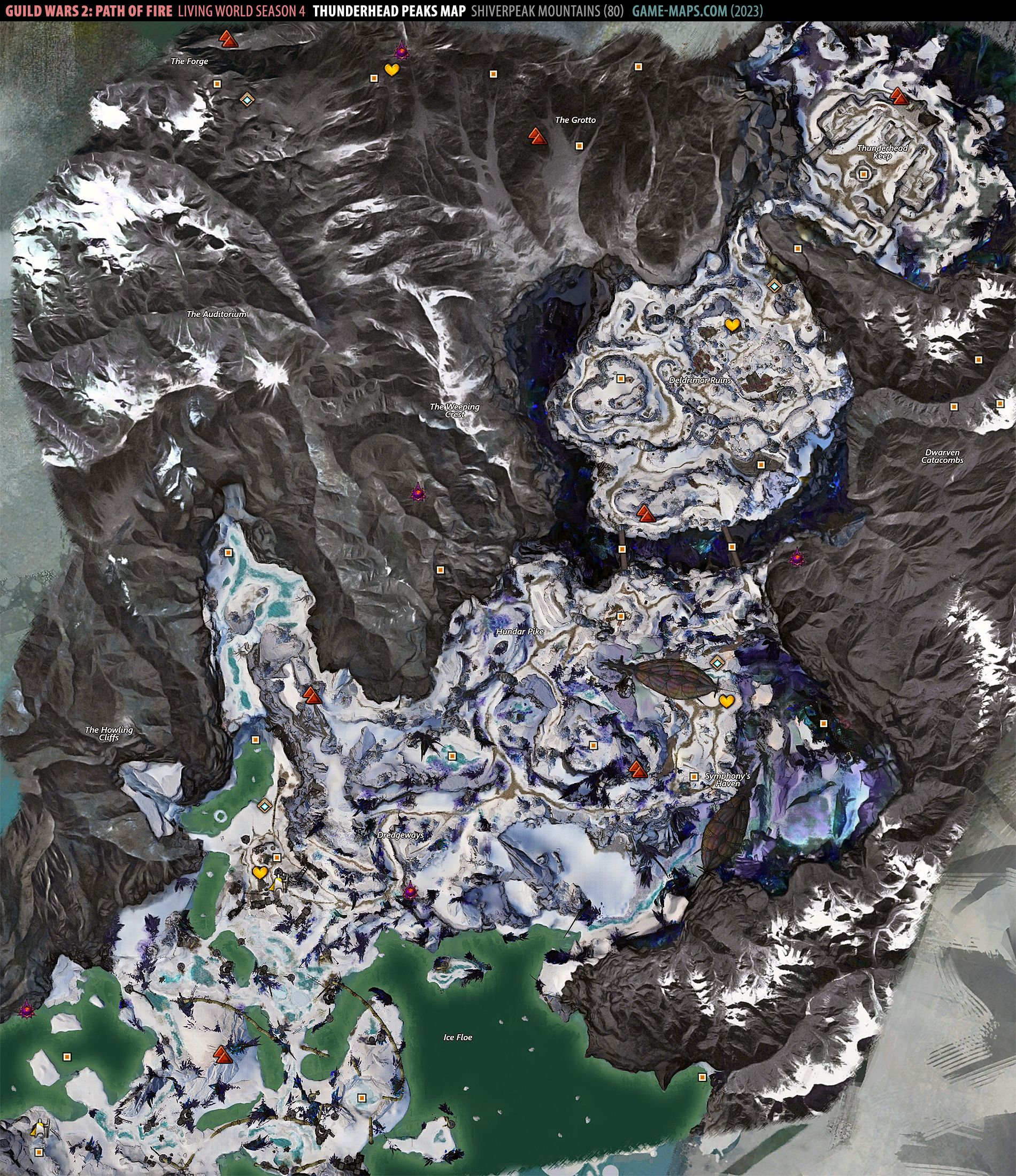 Thunderhead Peaks Map Guild Wars 2