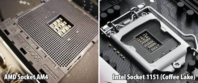 AMD Socket AM4 and Intel Socket 1151
