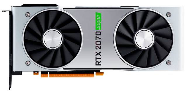 NVIDIA GeForce RTX 2070 SUPER, Very good performance at any resolution and full ray tracing support at an acceptable price.