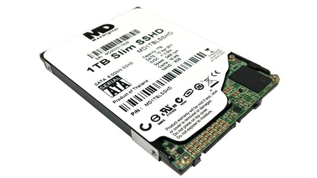 Example of SHDD, 1TB HDD + 8GB SSD