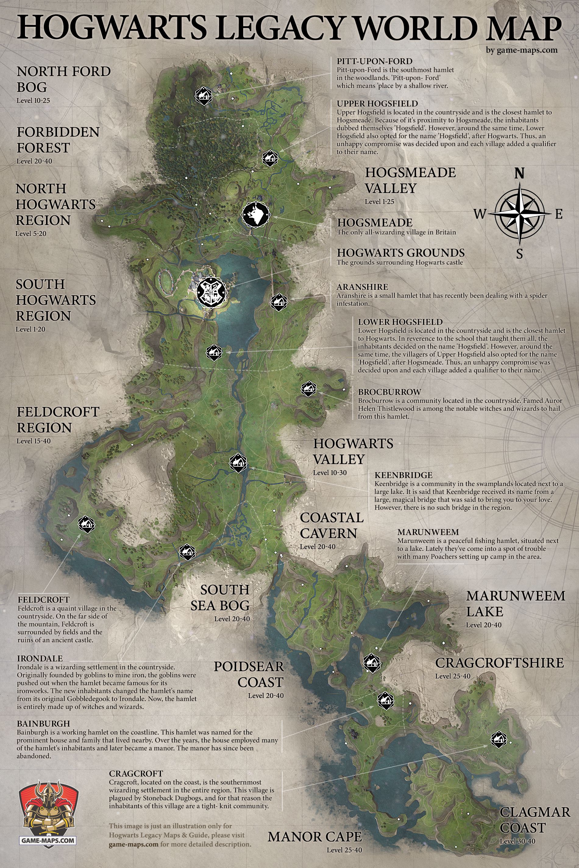 Hogwarts Legacy World Map Map Hogwarts Legacy