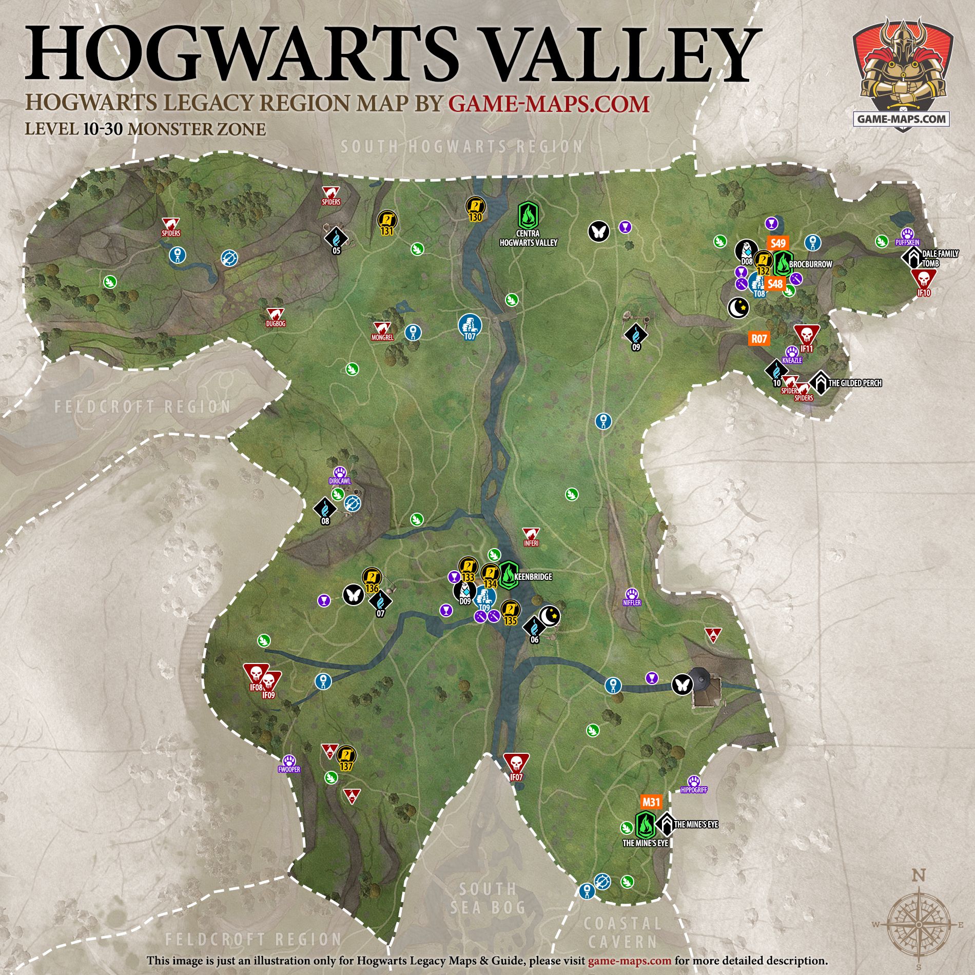 Steam Community :: Guide :: Hogwarts Legacy Interactive World Map