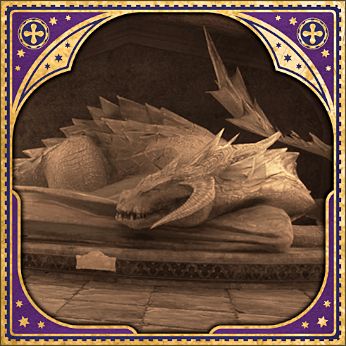 Sleeping Dragon Statue - Revelio Field Guide Page - Hogwarts Legacy