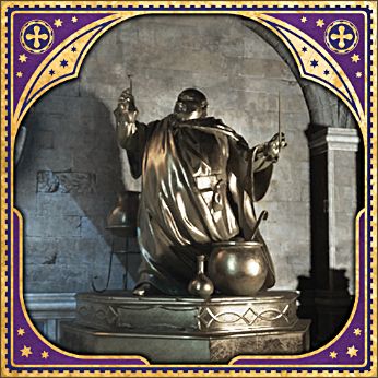 Statue of Gregory the Smarmy - Revelio Field Guide Page - Hogwarts Legacy