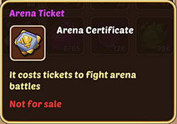 Idle Heroes Arena Ticket