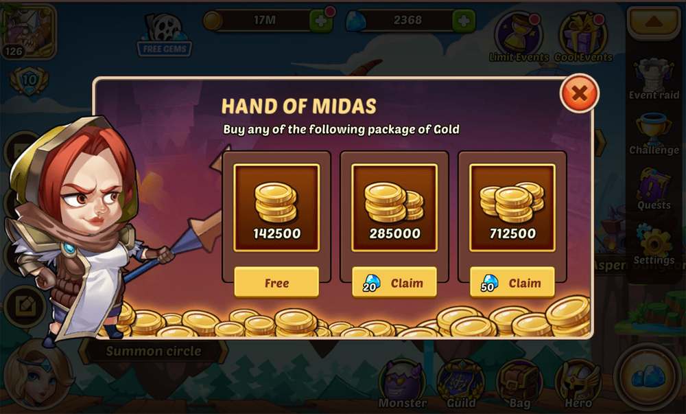 civilization idle skillers secret midas