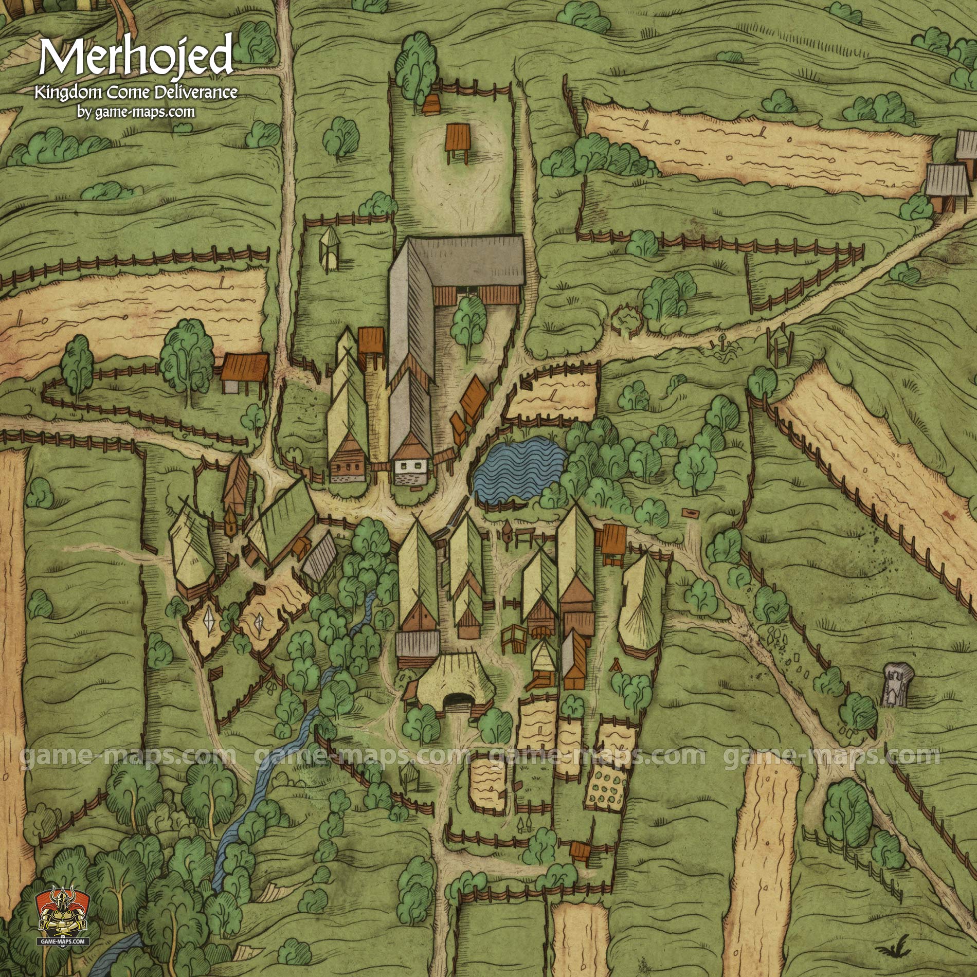 Merhojed Map for Kingdom Come Deliverance