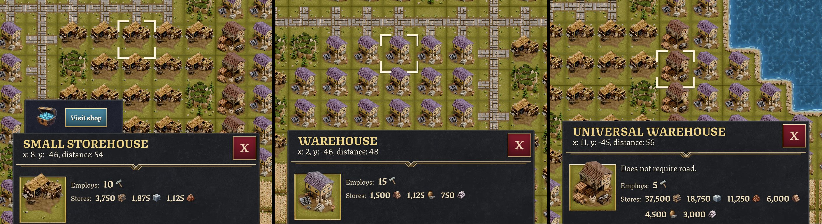 Resource Storage - Warehouses, you will need a lot of them. - Legacy of Kings: Idle Builder