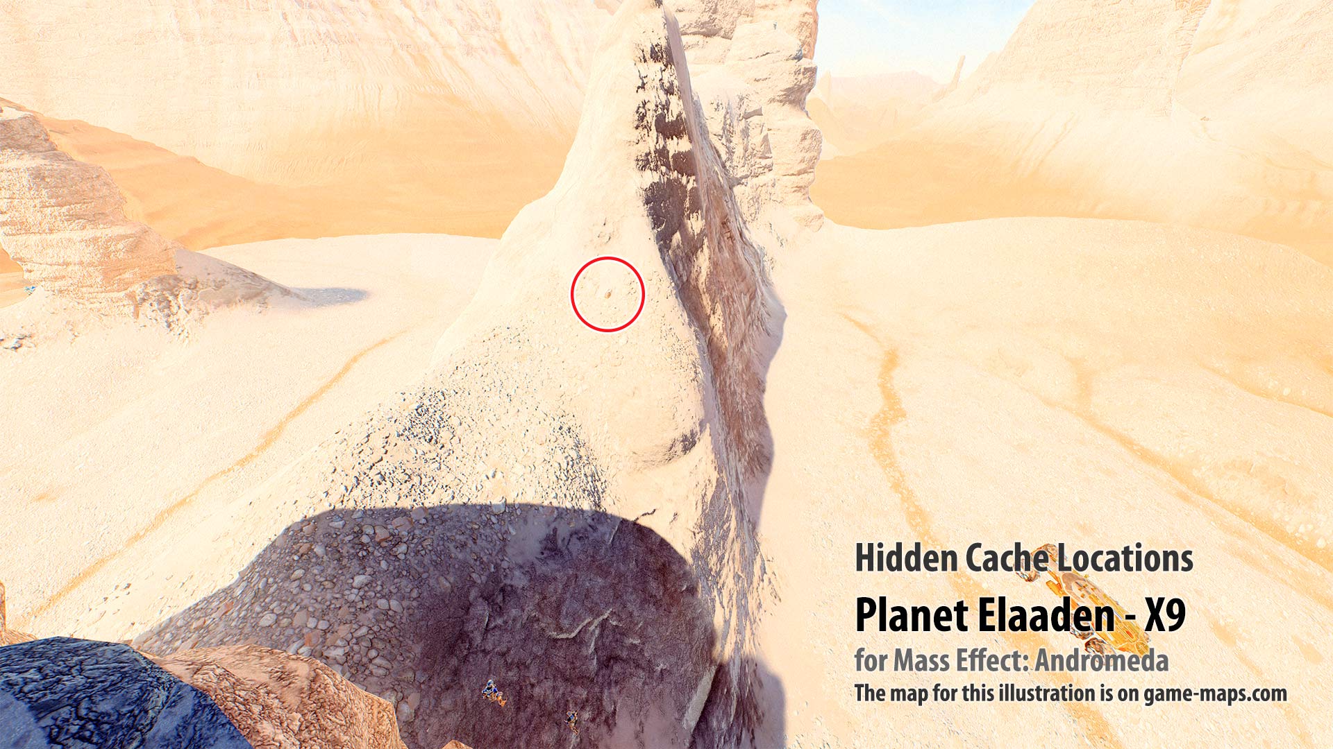Hidden Cache - Planet Elaaden-X9 - Mass Effect Andromeda.