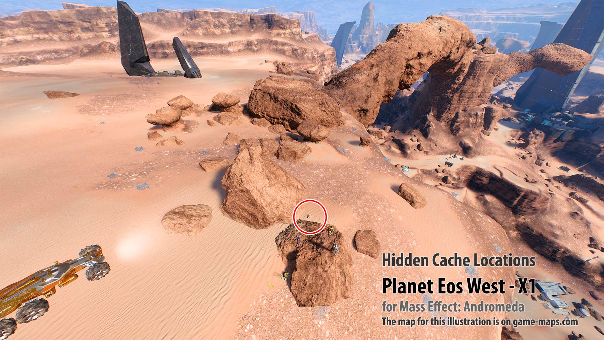 Hidden Cache - Planet EosWest-X1 - Mass Effect Andromeda.