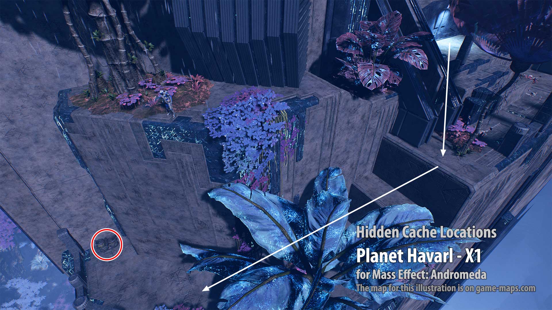 Hidden Cache - Planet Havarl-X1 - Mass Effect Andromeda.