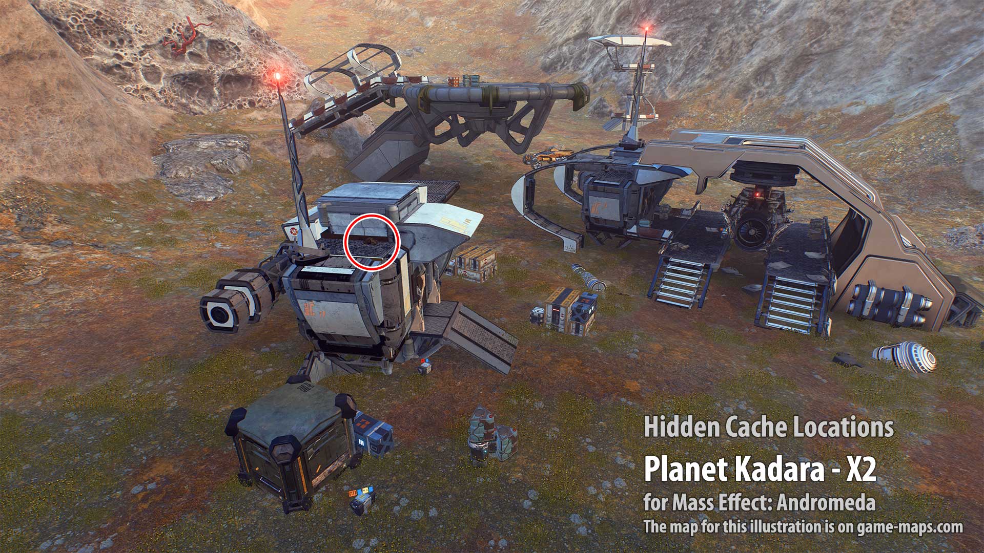 Hidden Cache - Planet Kadara-X2 - Mass Effect Andromeda.